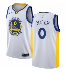 Youth Nike Golden State Warriors 0 Patrick McCaw Swingman White Home NBA Jersey Association Edition 