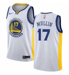 Youth Nike Golden State Warriors 17 Chris Mullin Authentic White Home NBA Jersey Association Edition