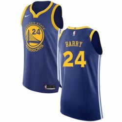 Youth Nike Golden State Warriors 24 Rick Barry Authentic Royal Blue Road NBA Jersey Icon Edition