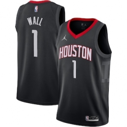 Men's Houston Rockets John Wall Black Nike Association Swingman Jersey