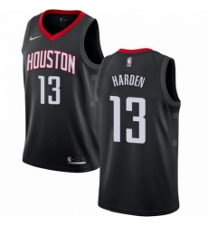 Mens Nike Houston Rockets 13 James Harden Swingman Black Alternate NBA Jersey Statement Edition