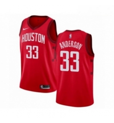 Mens Nike Houston Rockets 33 Ryan Anderson Red Swingman Jersey Earned Edition