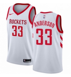 Mens Nike Houston Rockets 33 Ryan Anderson Swingman White Home NBA Jersey Association Edition