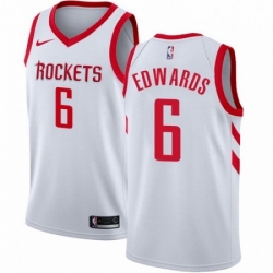 Mens Nike Houston Rockets 6 Vincent Edwards Swingman White NBA Jersey Association Edition 