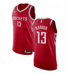 Youth Nike Houston Rockets 13 James Harden Authentic Red Road NBA Jersey Icon Edition