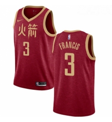 Youth Nike Houston Rockets 3 Steve Francis Swingman Red NBA Jersey 2018 19 City Edition