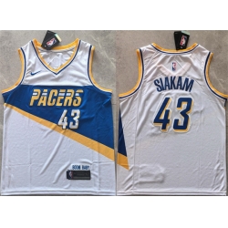 Men Indiana Pacers 43 Pascal Siakam White 2025 26 City Edition Stitched Basketball Jersey