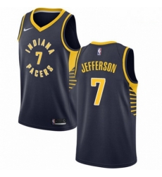 Mens Nike Indiana Pacers 7 Al Jefferson Swingman Navy Blue Road NBA Jersey Icon Edition