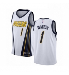 Youth Indiana Pacers 1 TJ Warren White Swingman Jersey Earned Edition 