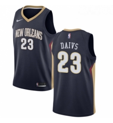 Womens Nike New Orleans Pelicans 23 Anthony Davis Swingman Navy Blue Road NBA Jersey Icon Edition