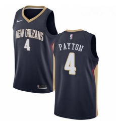 Womens Nike New Orleans Pelicans 4 Elfrid Payton Swingman Navy Blue NBA Jersey Icon Edition 