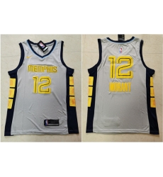 Grizzlies 12 Ja Morant Gray Nike Swingman Jersey