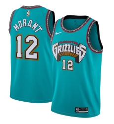 Men's Memphis Grizzlies #12 Ja Morant Green Nike 2019 ABA Hardwood Classics Green Throwback Swingman Jersey