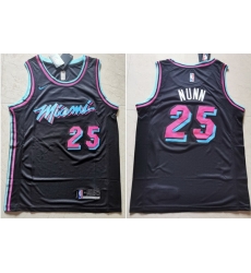 Heat 25 Kendrick Nunn Black Nike Swingman Jersey