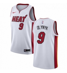 Womens Nike Miami Heat 9 Kelly Olynyk Authentic NBA Jersey Association Edition 