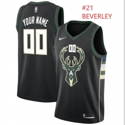 Men Milwaukee Bucks #21 Patrick Beverley Nike Swingman Black Stitched Jersey