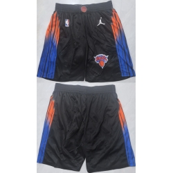 Men New Yok Knicks Black Shorts  Run Small 
