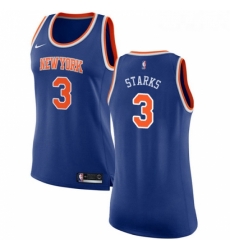 Womens Nike New York Knicks 3 John Starks Swingman Royal Blue NBA Jersey Icon Edition