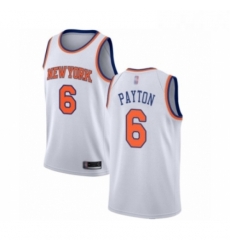 Youth New York Knicks 6 Elfrid Payton Swingman White Basketball Jersey Association Editi