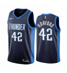 Men Oklahoma City Thunder 42 Al Horford Navy NBA Swingman 2020 21 Earned Edition Jersey