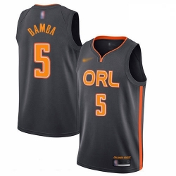 Magic 5 Mohamed Bamba Charcoal Basketball Swingman City Edition 2019 20 Jersey