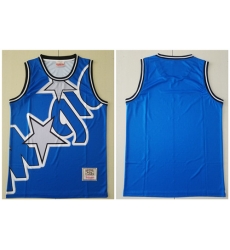 Magic Big Face Blue Hardwood Classics Swingman Jersey