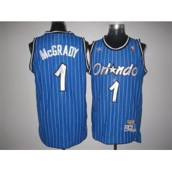 Nike NBA Orlando Magic 1 Tracy McGrady Blue Throwback Swingman Jersey