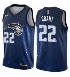 Womens Nike Orlando Magic 22 Jerian Grant Swingman Blue NBA Jersey City Edition 