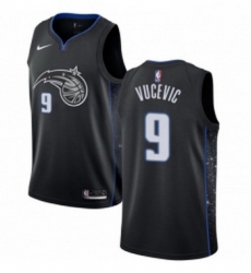 Womens Nike Orlando Magic 9 Nikola Vucevic Swingman Black NBA Jersey City Edition