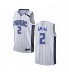 Womens Orlando Magic 2 Al Farouq Aminu Swingman White Basketball Jersey Association Edition 