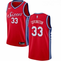 Womens Nike Philadelphia 76ers 33 Robert Covington Swingman Red Alternate NBA Jersey Statement Edition