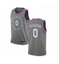 Youth Philadelphia 76ers 0 Josh Richardson Swingman Gray Basketball Jersey City Edition 