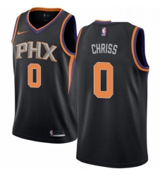 Womens Nike Phoenix Suns 0 Marquese Chriss Authentic Black Alternate NBA Jersey Statement Edition