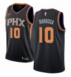 Womens Nike Phoenix Suns 10 Leandro Barbosa Swingman Black Alternate NBA Jersey Statement Edition 