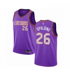 Youth Phoenix Suns 26 Ray Spalding Swingman Purple Basketball Jersey 2018 19 City Edition 