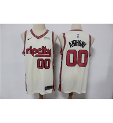 Blazers 00 Carmelo Anthony Cream 2019 20 Nike Swingman Jersey