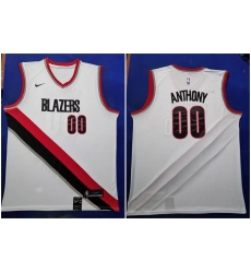 Blazers 00 Carmelo Anthony White 2019 20 Nike Swingman Jersey