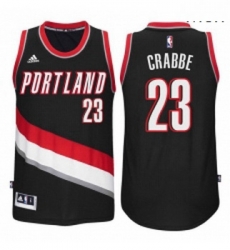 Portland Trail Blazers 23 Allen Crabbe New Swingman Road Black Jersey 