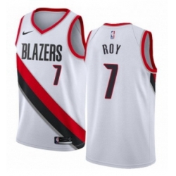 Youth Nike Portland Trail Blazers 7 Brandon Roy Authentic White Home NBA Jersey Association Edition