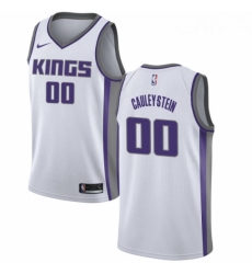 Womens Nike Sacramento Kings 0 Willie Cauley Stein Swingman White NBA Jersey Association Edition 