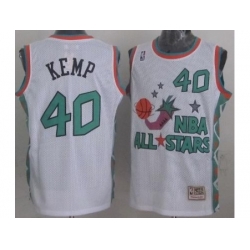 Seattle SuperSonics 40 Shawn Kemp 1996 All Star White Throwback Jersey