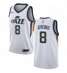 Womens Nike Utah Jazz 8 Jonas Jerebko Authentic NBA Jersey Association Edition 