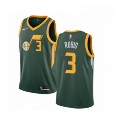 Youth Nike Utah Jazz 3 Ricky Rubio Green Swingman Jersey Earned Edition 