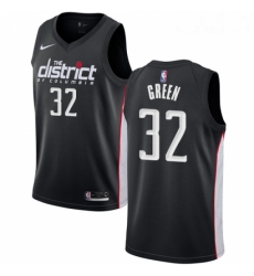 Womens Nike Washington Wizards 32 Jeff Green Swingman Black NBA Jersey City Edition 