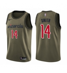 Youth Washington Wizards Ish Smith Swingman Green Salute to Service Basketball Jersey