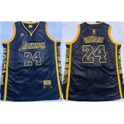 Men Los Angeles Lakers 24 Kobe Bryant Black Stitched Basketball Jersey