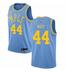 Youth Nike Los Angeles Lakers 44 Jerry West Swingman Blue Hardwood Classics NBA Jersey