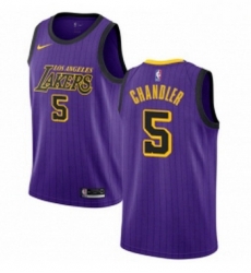 Youth Nike Los Angeles Lakers 5 Tyson Chandler Swingman Purple NBA Jersey City Edition 