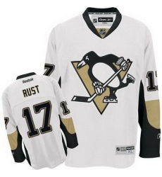 Penguins #17 Bryan Rust White Stitched NHL Jersey