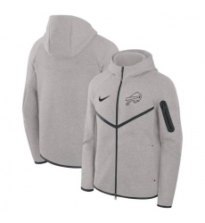 Men Buffalo Bills Grey Tech Fleece Windrunner Full Zip Hoodie Men Buffalo Bills Grey Tech Fleece Windrunner Full Zip Hoodie